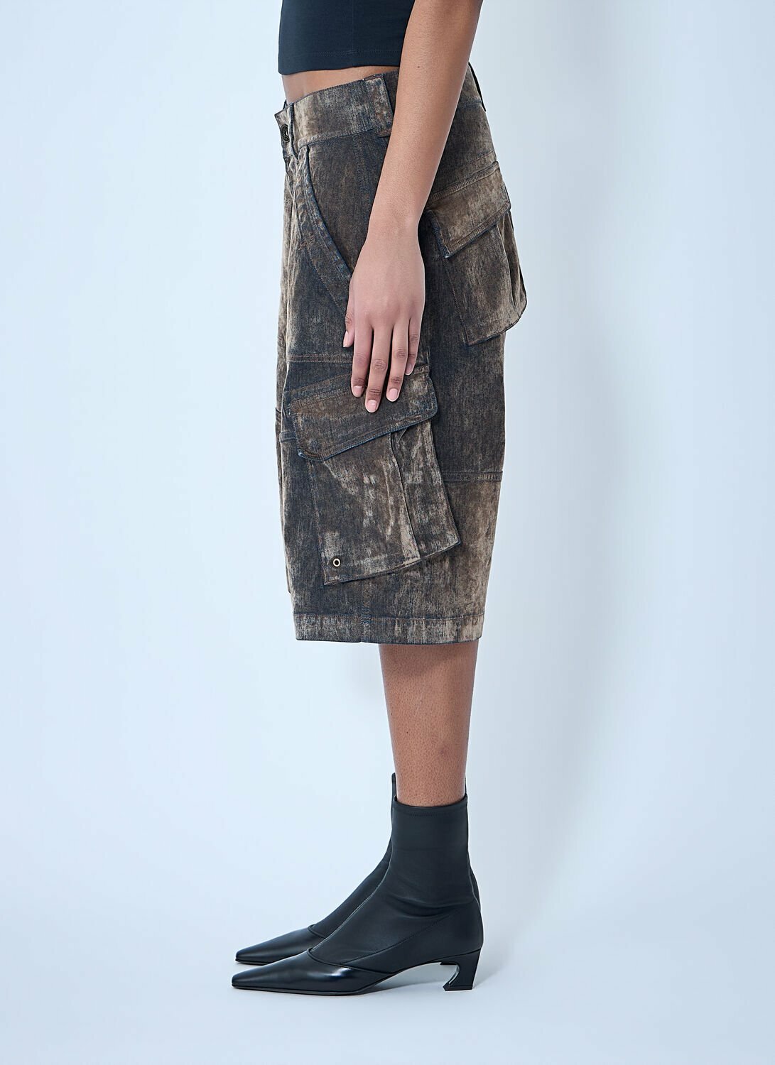 Vaquera Denim Cargo Shorts