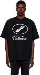 We11done Black Graphic T-Shirt