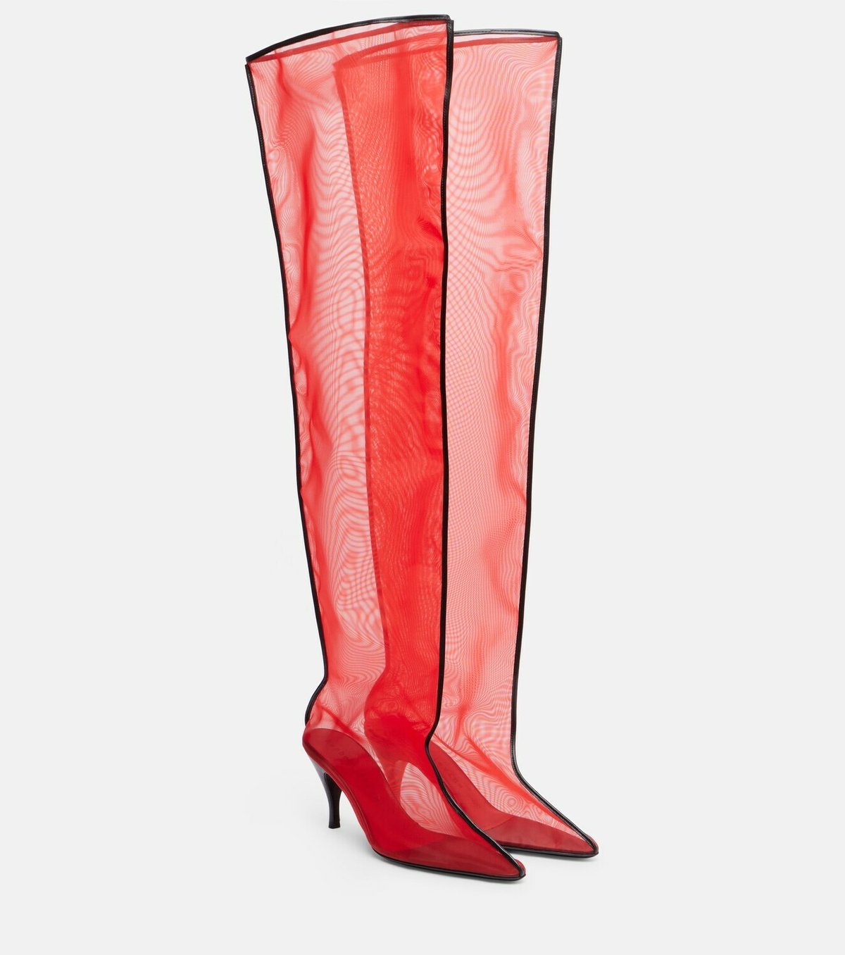 Herbert Levine Drawing A Blank 85 mesh knee-high boots