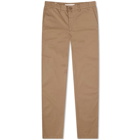 Norse Projects Men's Aros Regular Light Stretch Chino in Utility Khaki