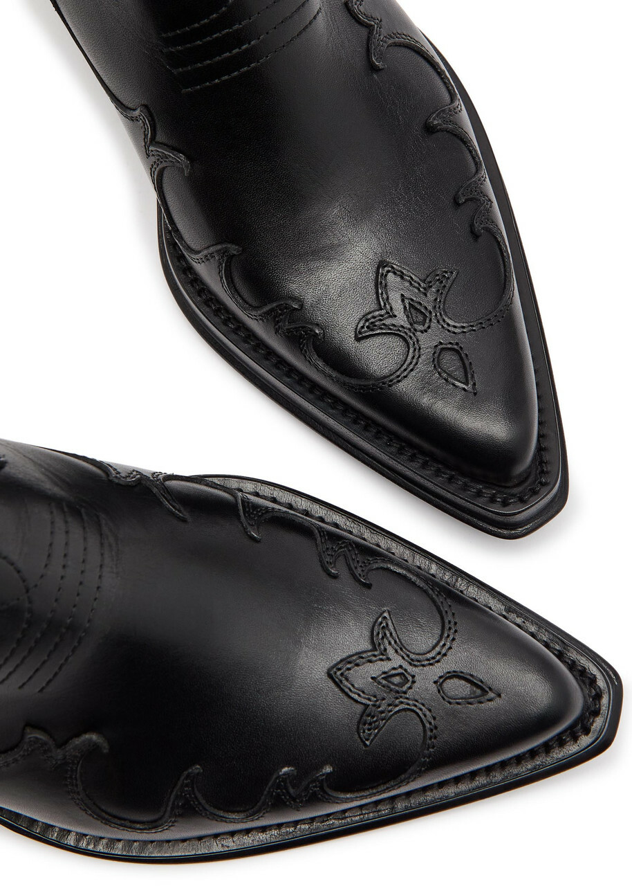 Gabriela Hearst Cassidy Leather Ankle Boots Black