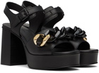 See by Chloé Black Monyca Platform Mules
