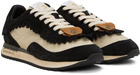 Palm Angels Off-White & Black Fringe Runner Sneakers