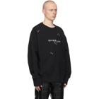 Givenchy Black Oversized Metal Detailing Sweatshirt