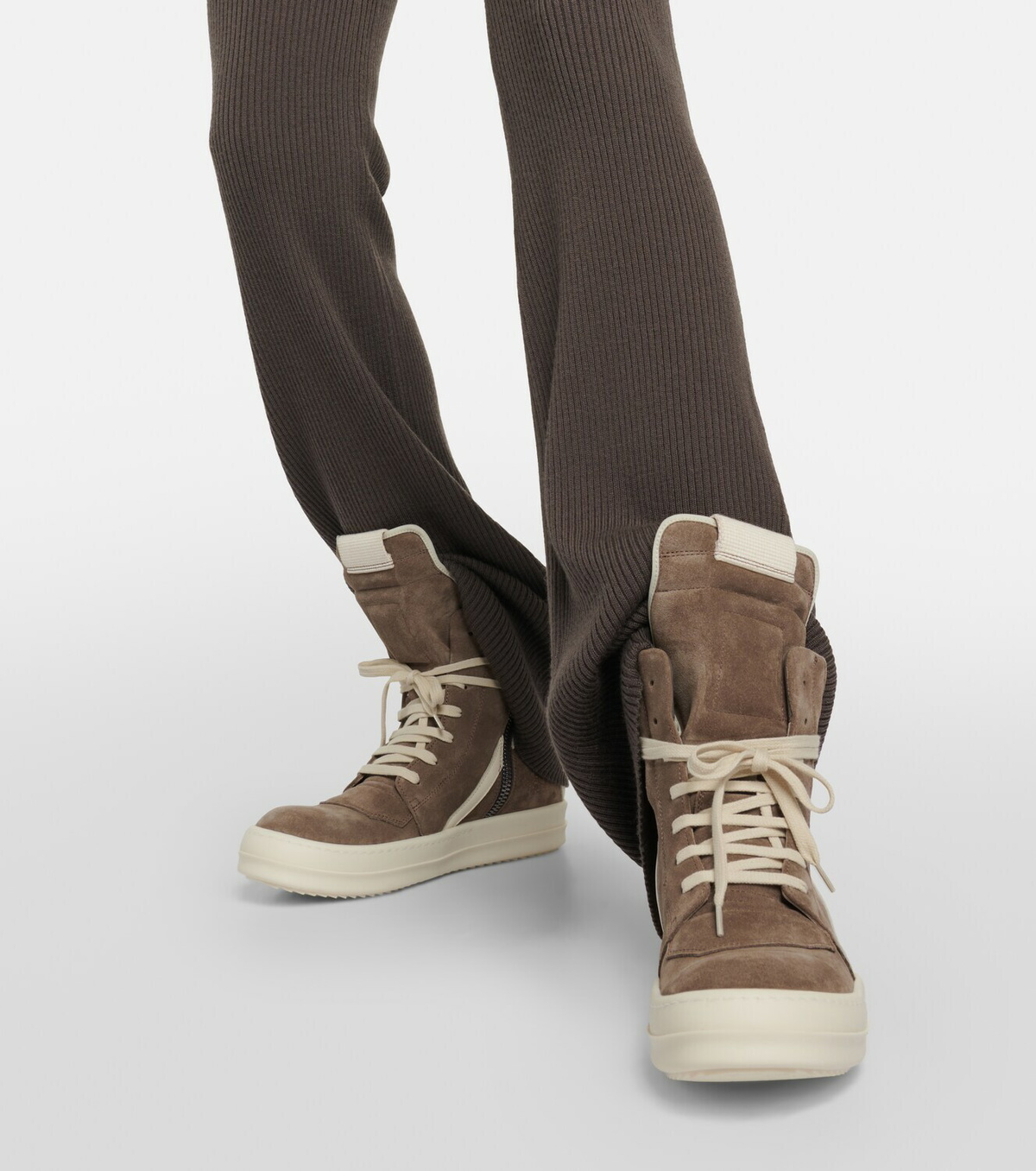 Rick Owens Geobasket suede high-top sneakers