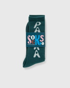 By Parra Hole Logo Crew Socks Green - Mens - Socks