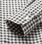 Dunhill - Slim-Fit Gingham Cotton-Flannel Shirt - Men - Gray