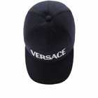 Versace Men's Logo Cap in Black/White