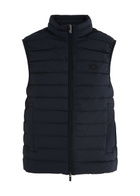 Emporio Armani Logo Quilted Matte Shell Gilet Navy