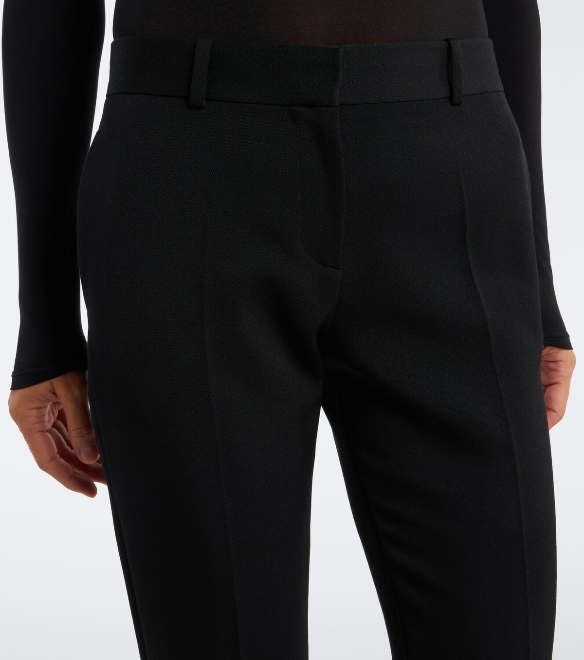 The Row Kloe wool straight pants