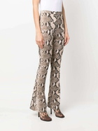 STELLA MCCARTNEY - Python Print Flared Trousers