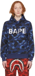 BAPE Navy Camo 'BAPE' Hoodie