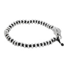 Vivienne Westwood Black and Silver Man. Avalon Beaded Bracelet