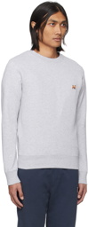 Maison Kitsuné Gray Fox Head Sweatshirt