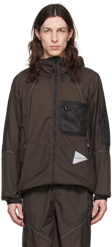 Photo: and wander Brown Nylon Jacket