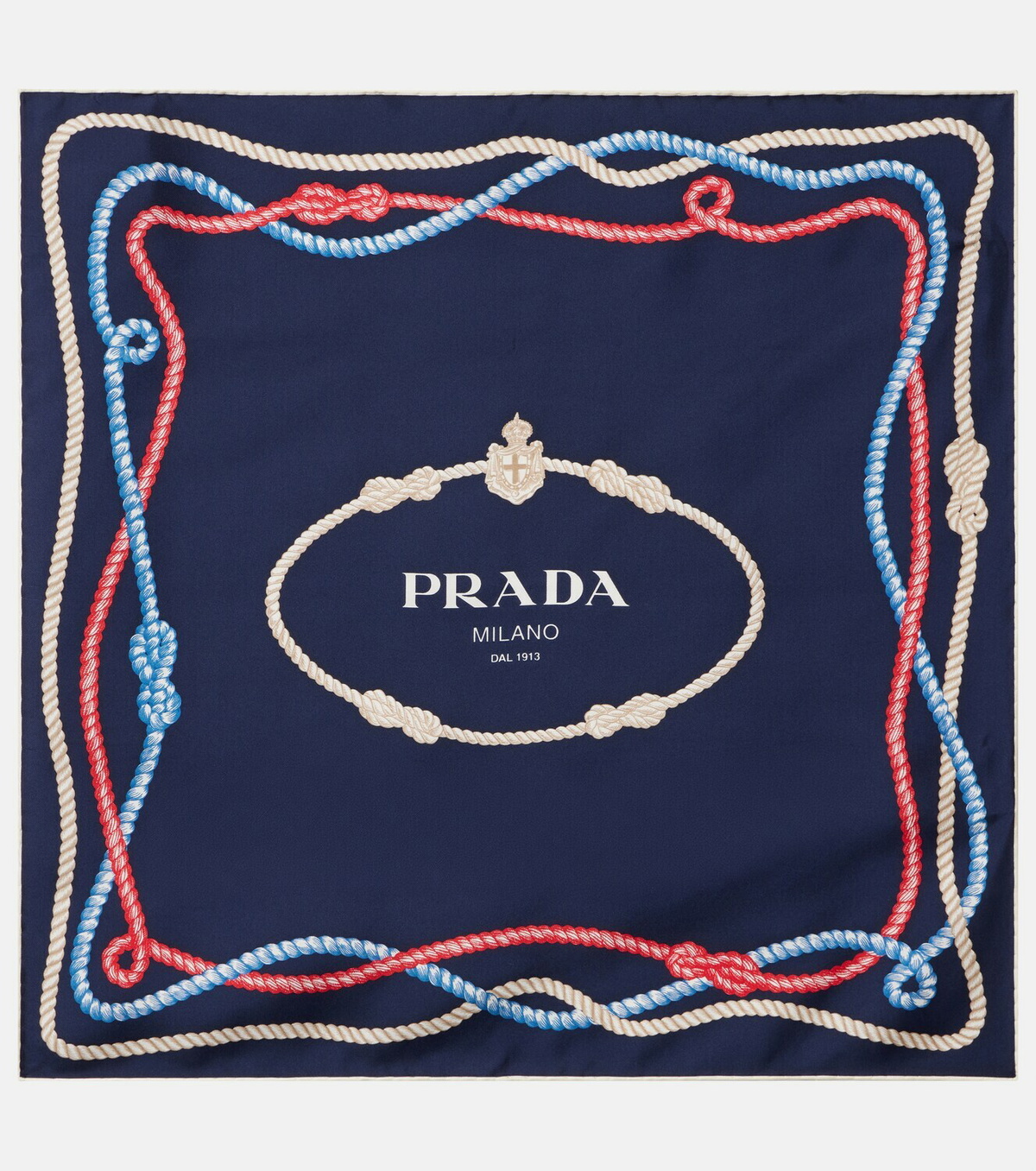 Prada Printed silk twill scarf