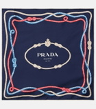 Prada Printed silk twill scarf