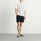 Wax London Men's Didcot Pintuck Vacation Shirt in Ecru/Blue