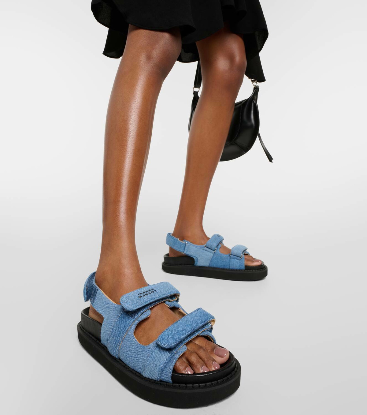 サンダル・ミュール ISABEL MARANT Women Sandals SD0118FAB2B11S30OB Blue Isabel Marant Madee denim platform sandals Isabel Marant