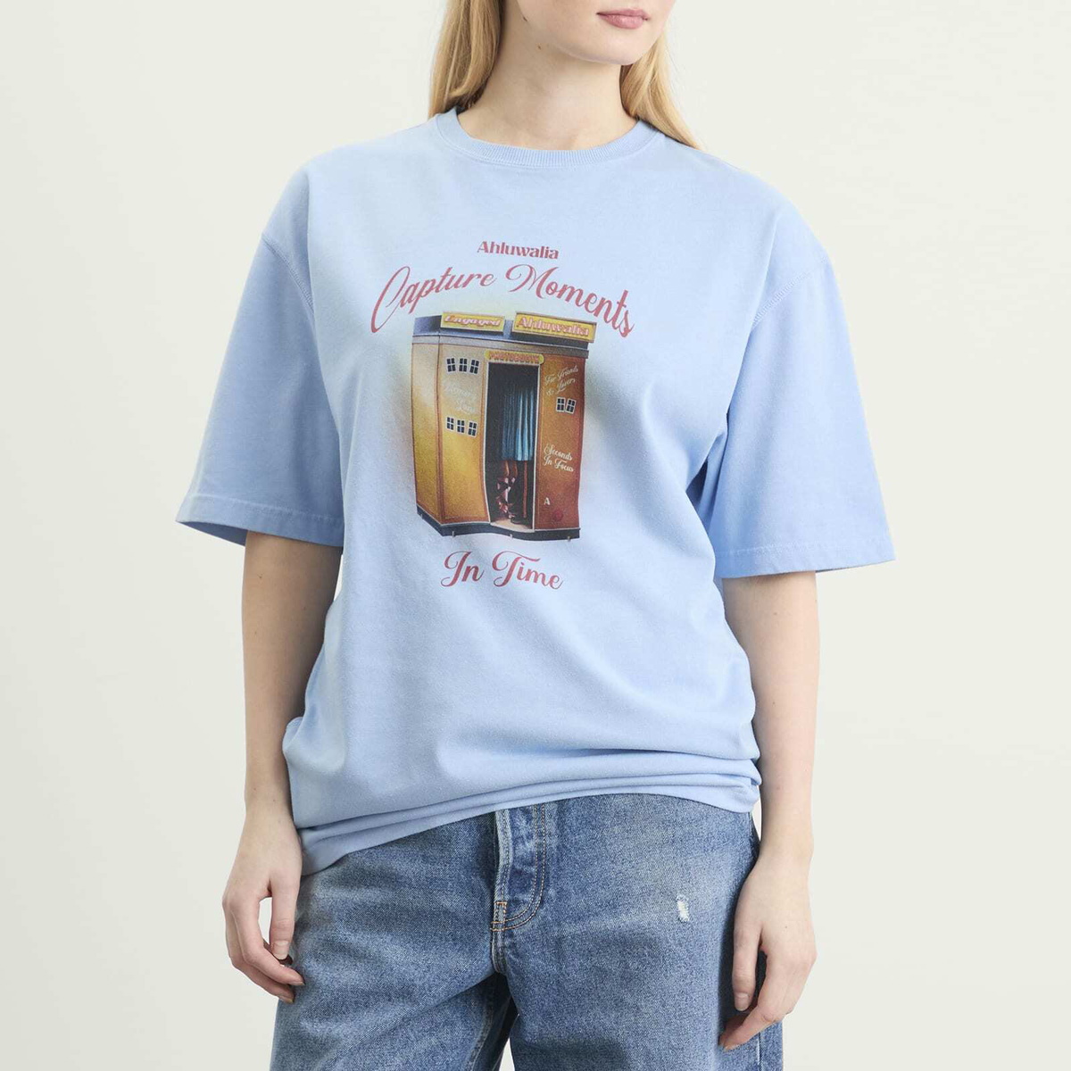 Ahluwalia Women's Capture Moments In Time T-Shirt in Blue