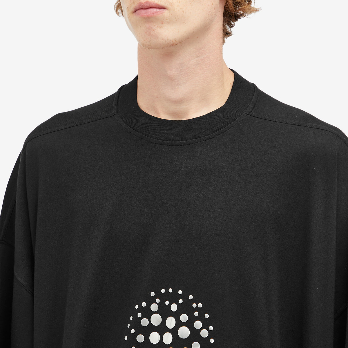 Rick Owens Men's Lunar Tommy T-Shirt in Black Rick Owens