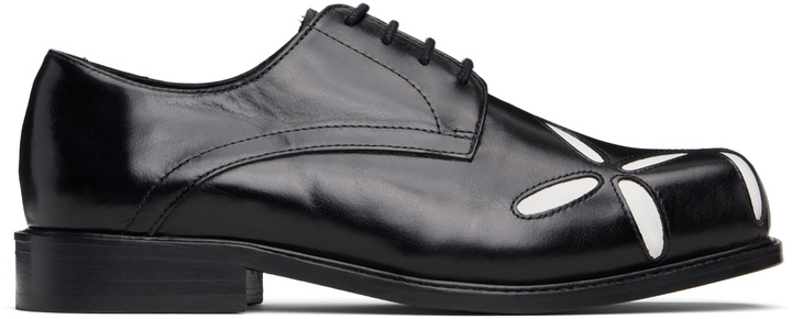 Photo: Stefan Cooke Black & White Slashed Square Toe Derbys