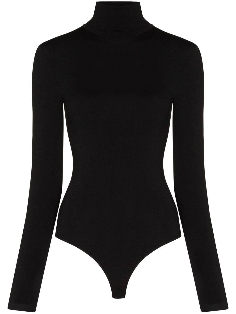 WOLFORD - Cotton Blend Turtleneck Bodysuit Wolford