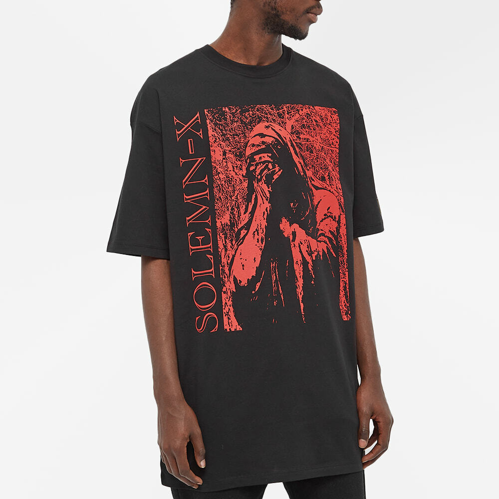 Raf Simons Men's Oversized Solemn X T-Shirt in Black Raf Simons