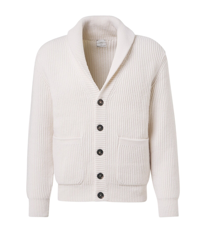 Photo: Eleventy Ribbed-knit wool cardigan