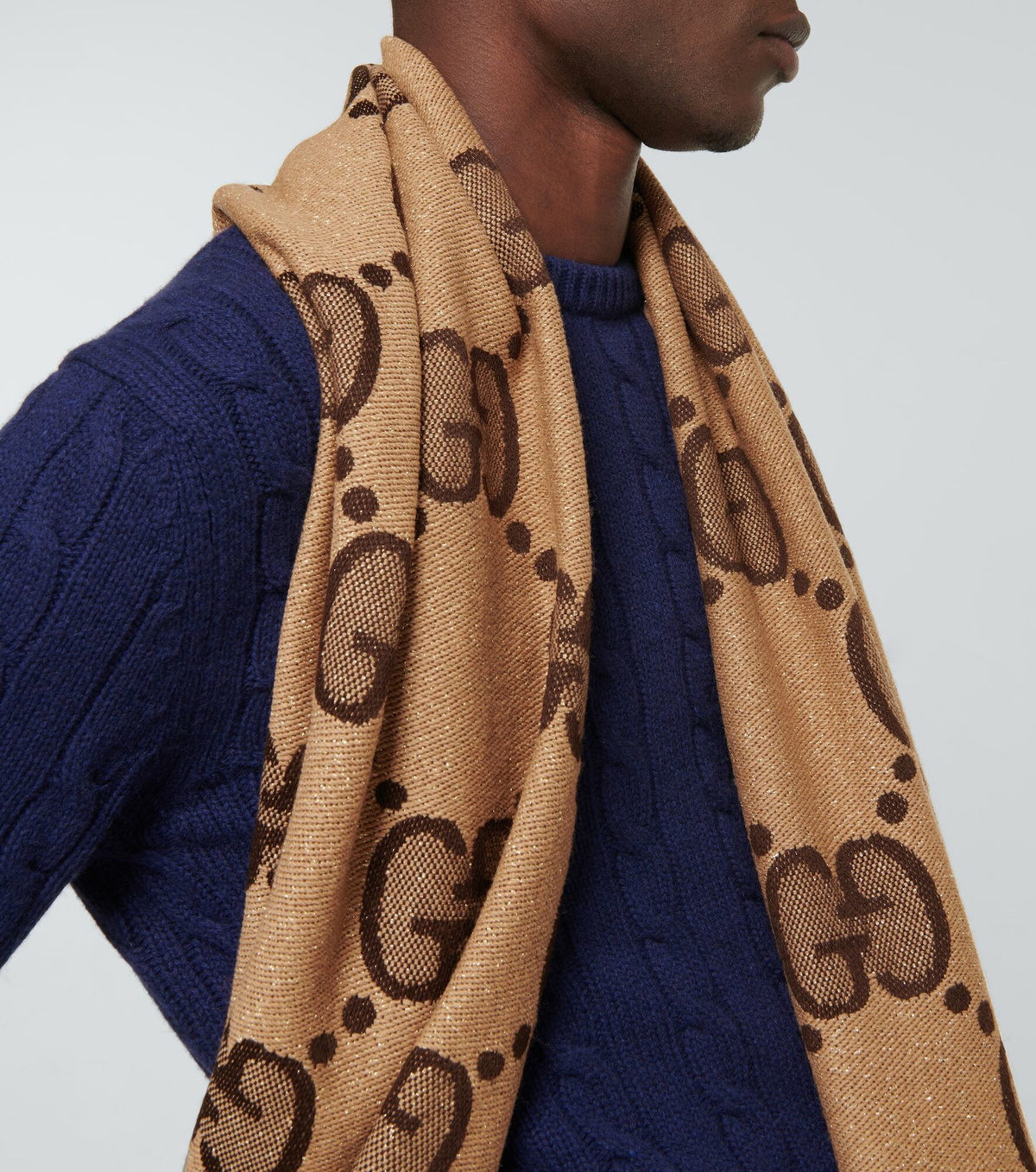 Gucci - GG wool jacquard scarf Gucci