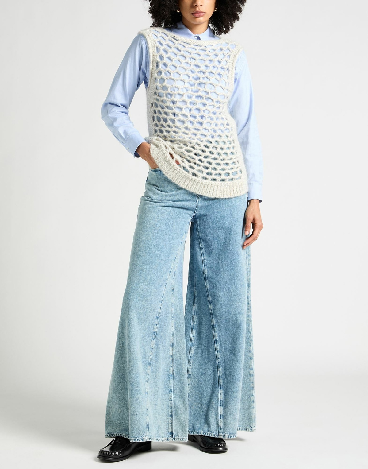 Peserico Womens Sweater in Off white