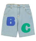 Bobo Choses - Printed denim Bermuda shorts