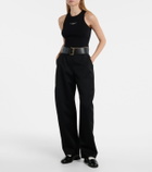 Givenchy Logo cropped cotton jersey tank top