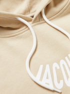 Jacquemus - Logo-Print Organic Cotton-Jersey Hoodie - Neutrals