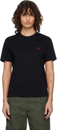AMI Paris Black Ami de Coeur T-shirt
