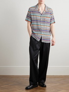 Missoni - Camp-Collar Striped Jersey Shirt - Multi