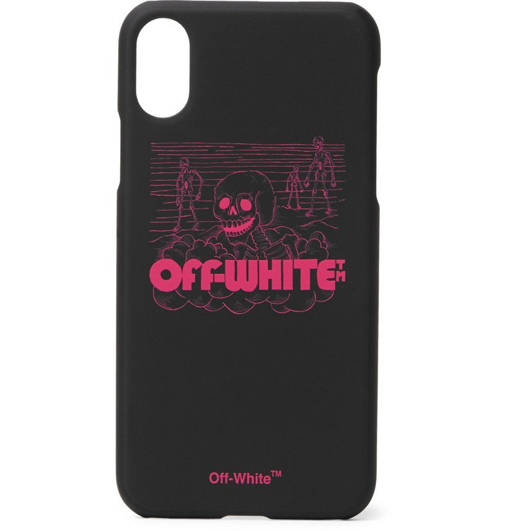 Photo: Off-White - Logo-Print iPhone X Case - Black