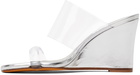 Maryam Nassir Zadeh Silver Olympia Wedge Heeled Sandals