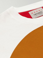 Marni - Carhartt WIP Logo-Detailed Colour-Block Cotton-Jersey T-Shirt - Red