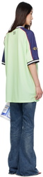 Off-White Green Soccer Minidress