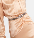Alessandra Rich Crystal-embellished chain belt
