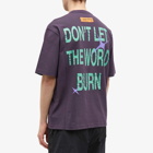 Heron Preston Men's Globe Burn T-Shirt in Purple