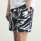 By Parra Men's Birds Fly Free Swim Shorts in Black