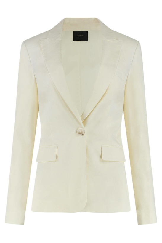Photo: Pinko Equilibrata Linen Blazer