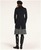 Brooks Brothers Women's Brushed Wool Twill Peacoat | Navy
