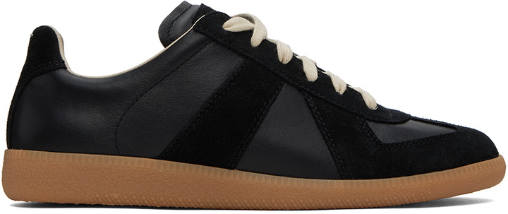 Photo: Maison Margiela Black Replica Sneakers