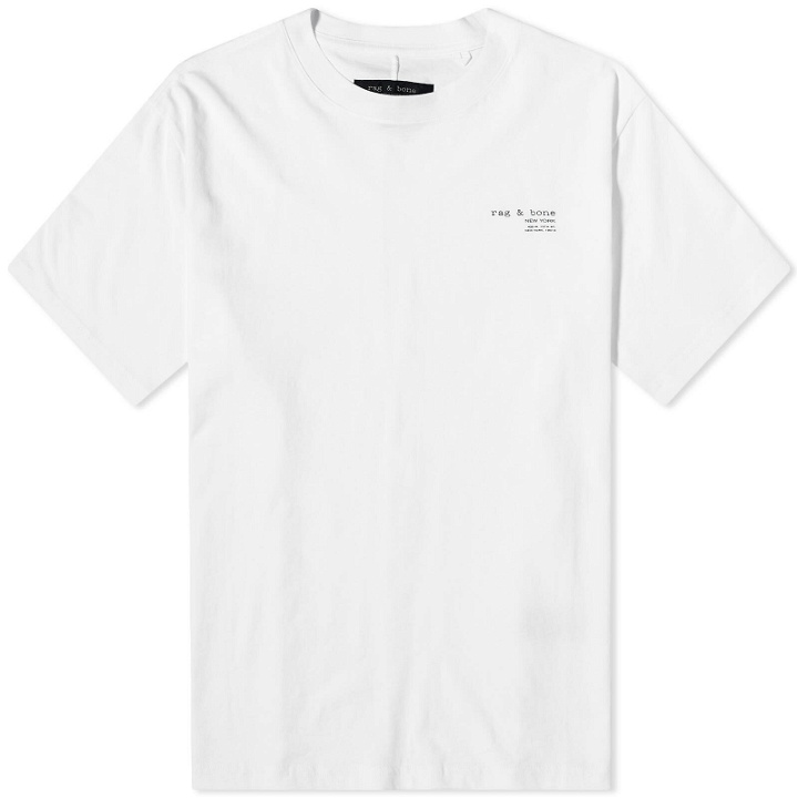 Photo: Rag & Bone Men's Logo T-Shirt in White