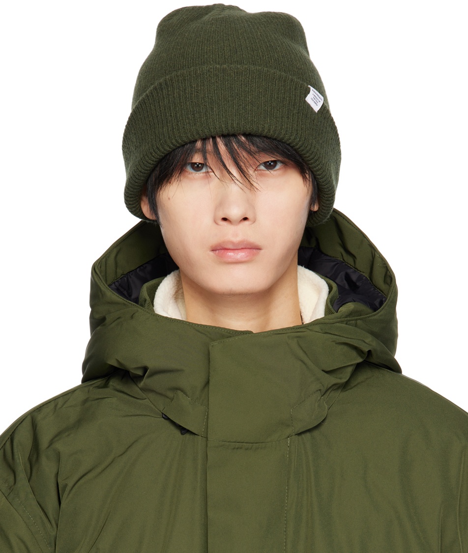 NORSE PROJECTS Green Rib Beanie Norse Projects