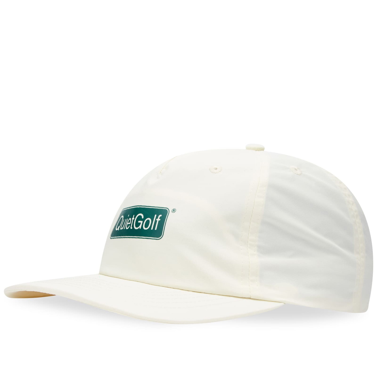 Quiet Golf Men's Club Badge Nylon Cap in Bone Quiet Golf