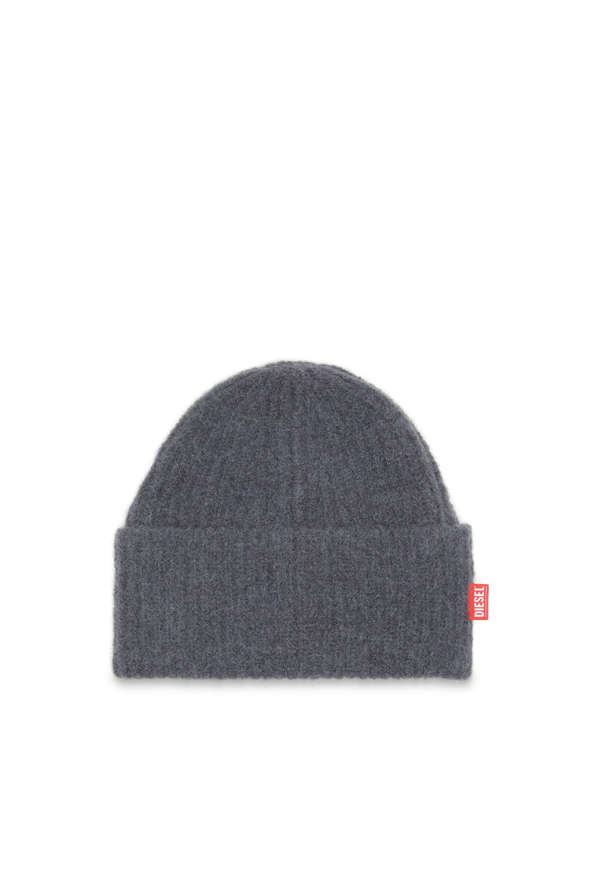 Diesel Ribbed alpaca beanie - Knit caps - Unisex - Grey